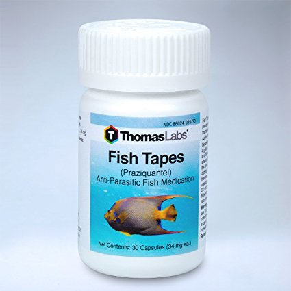 Fish Tapes 34mg X 30 Praziquantel by Thomas Labs