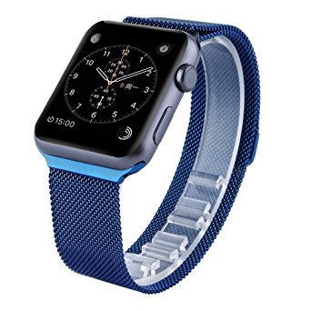 Kartice for Apple Watch Band,Stainless Steel Magnetic Closure Clasp Bracelet Milanese Loop Stainless Steel Mesh Replacement Wrist Band for Apple Watch & Sport & Edition
