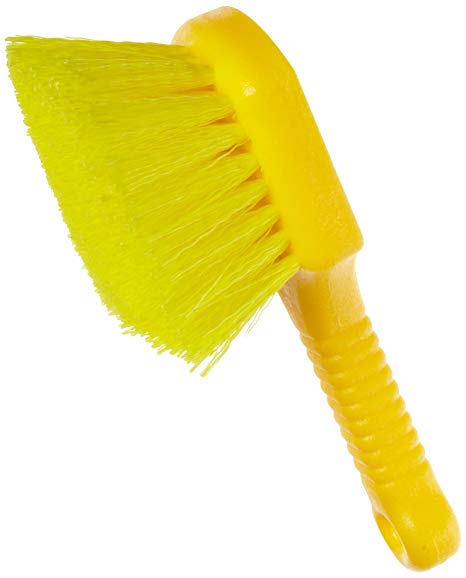 Rubbermaid Commercial 8 Inch Utility Brush, Plastic Handle, Synthetic Fill, Yellow (FG9B2900YEL)