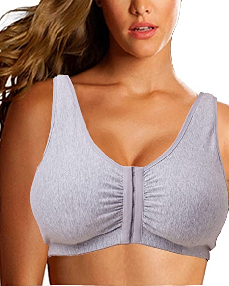 Post Surgical Bra Front Closure Post Surgery Bra Post Op Front Close Bras Sports Bra Mastectomy Bra Wirefree for Women