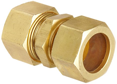 Anderson Metals Brass Tube Fitting, Union, 5/8" x 5/8" Compression