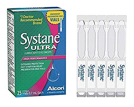 New Systane Ultra High Performance No Preservative Unit Dose Lubricant Eye Drops, 25 Vials
