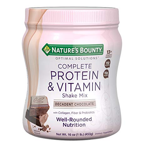 Nature's Bounty Optimal Solutions Protein Shake Chocolate, 16 ounces