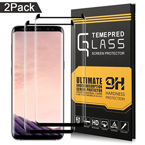 AOFU Samsung Galaxy S8 Plus Screen Protector Tempered Glass,[Case Friendly][Anti-Scratch][Scratch-Resistant](2 Pack)