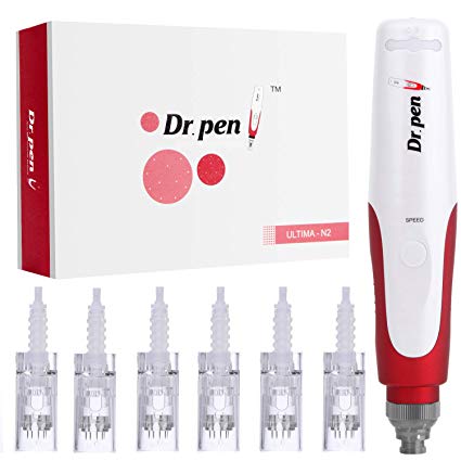Dr. Pen Ultima N2 Professional Wireless Electric Skin Care Kit Tools, And 6pcs 12-Pin Needles