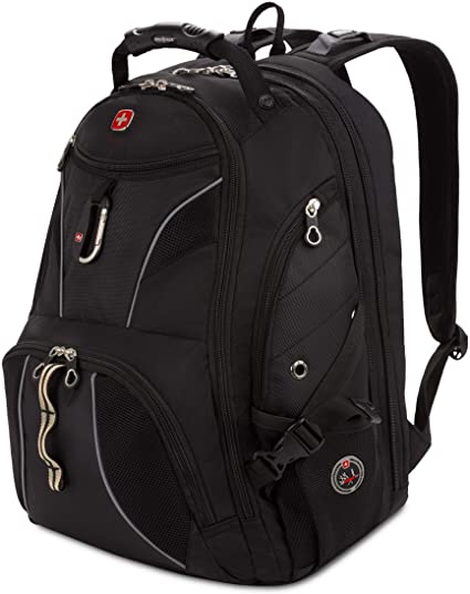 Swiss Gear SA1923 Black TSA Friendly ScanSmart Laptop Backpack - Fits Most 15 Inch Laptops and Tablets