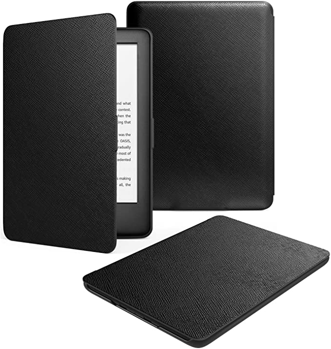 Dadanism Case Fits All-New Kindle 10th Generation 2019 Release, [Anti-Scratch] Ultra Slim Lightweight Protective Folio Smart Cover with Auto Sleep/Wake, Not Fit Kindle Paperwhite – Black