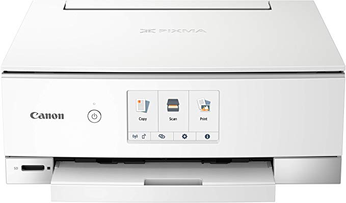 Canon PIXMA TS8320 Inkjet Wireless Color Printer All In One, Copier, Scanner, White