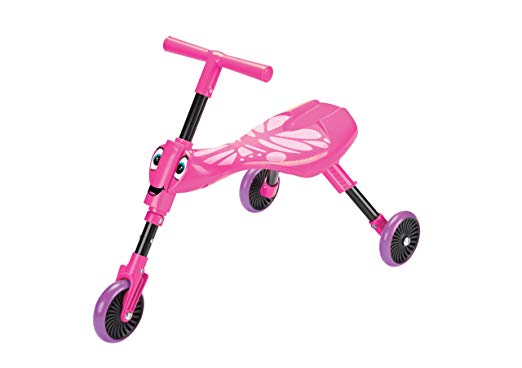 Scuttlebug Ride On - Walking Tricycle with a Foldable Design - Pink