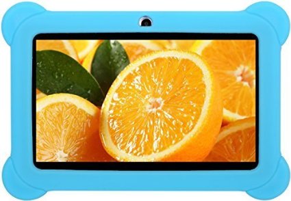 iROLA 7 Kids Tablet Dual Camera WiFi Quad Core Kid Tablet Google Play Games Android 44 Bonus Accessory Kit Blue