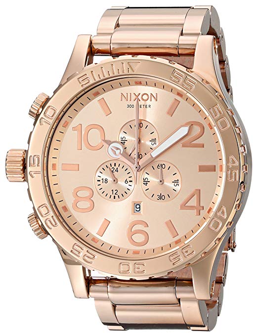 Nixon 51-30 Chrono. 100m Water Resistant Men’s Watch (XL 51mm Watch Face/ 25mm Stainless Steel Band)