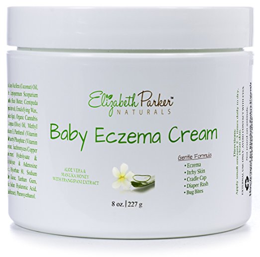 Organic Baby Eczema Cream for Face and Body, Powerful Healing Formula with Vitamin E, Honey and Coconut Oil, Best Eczema Treatment for Babies (8oz)