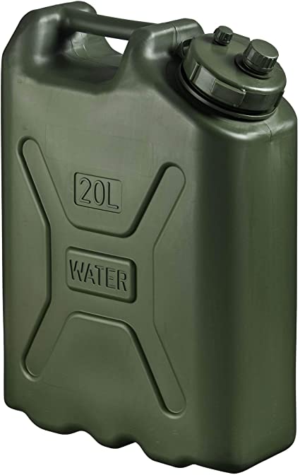 Scepter BPA Durable 5 Gallon Portable Water Storage Container, Green (3 Pack)
