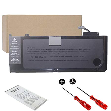 Replace A1322 Battery Fit for Apple Macbook Pro 13 inch A1278 mid 2009 2010 2012 and Late 2011 Early 2011 year 13" A1278,Fit MB990LL/A MB991LL/A MC374LL/A MC375LL/A MC700LL/A MD314LL/A [10.95V 63.5Wh