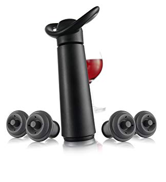 Vacu Vin Wine Saver Concerto, 1 pump and 4 stoppers