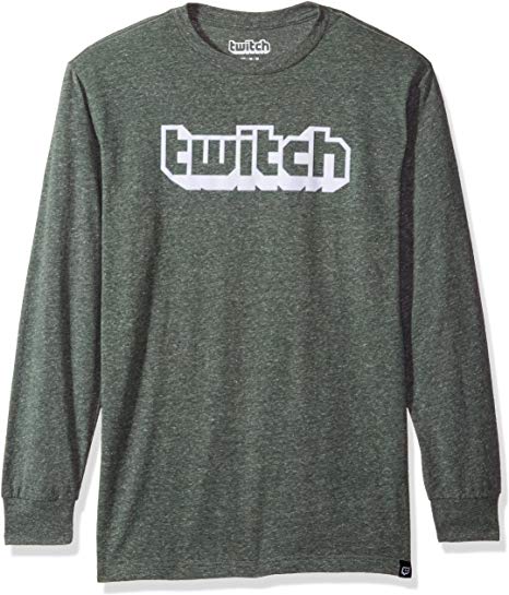 Twitch Flocked Logo L/S Tee