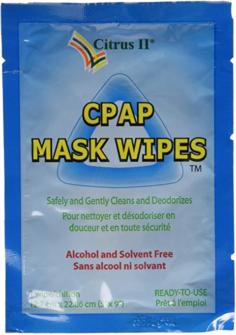 Citrus II Travel CPAP Mask Wipes, 12 Wipes