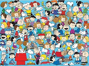 RoseArt - Peanuts - Peanuts Cast of Characters - 300 Piece Jigsaw Puzzle for Adults