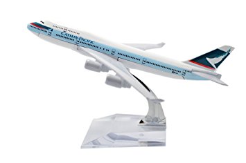 TANG DYNASTY(TM) 1:400 16cm Boeing B747-400 Cathay Pacific Airways Metal Airplane Model Plane Toy Plane Model