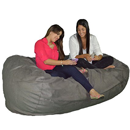 Large Bean Bag Chair 8 Foot Cozy Beanbag Filled with 68 Lbs of Premium Cozy Foam for Ultimate Comfort