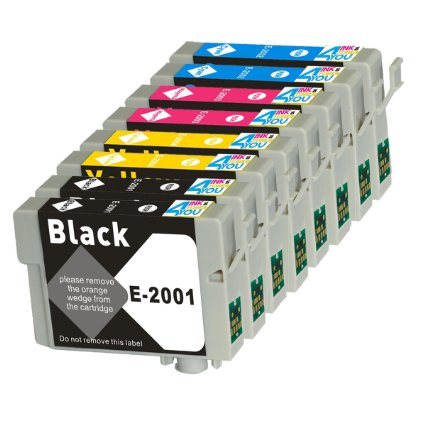 8 Pack - Remanufactured Ink Cartridges for Epson T200 T200XL #200 T200XL T200XL120, T200XL220, T200XL320, T200XL420 Inkjet Cartridge Compatible With Epson Expression XP-200 Small-in-One Expression XP-300 Small-in-One Expression XP-310 Small-in-One Expression XP-400 Small-in-One Expression XP-410 Small-in-One WorkForce WF-2520 WorkForce WF-2530 WorkForce WF-2540 (2 Black, 2 Cyan, 2 Magenta, 2 Yellow) Ink & Toner 4 You ®