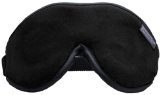 Dream Essentials Escape Luxury Travel and Sleep Mask with Earplugs and Carry Pouch Black