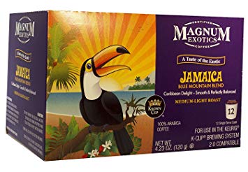 Magnum Taste of the Exotic Jamaican Blue Mountain Blend Coffee, Single Serve, 12 Count