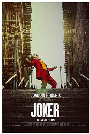 Joker 2019 (Version C, Joaquin Phoenix) Movie Poster 24"x36" - This is a Certified Poster Office Print with Holographic Sequential Numbering for Authenticity.
