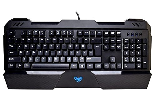 AULA Ergonomic Sapphire Multimedia Wired Mechanical Gaming Keyboard Blue Switch 2013