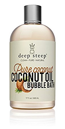 Deep Steep Bubble Bath, Coconut Oil, 17 Ounces (17 Ounce, Pure Coconut)