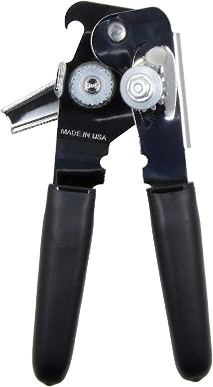 OHSAY USA World’s Best Can Opener-Made Sold by Vets – Easy Turn – Carbon Steel Blade,
