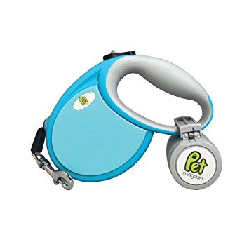 [Extra 50% OFF This Week Only!] NEW Retractable Dog Leash (Blue, Medium) with Poop Bag Holder