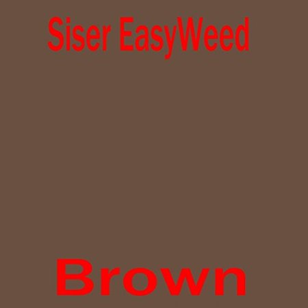 Siser Easyweed 12" x 15" Heat Transfer Vinyl sheet, IRON ON T-shirt Heat Transfer, Craft Garment, (Brown)