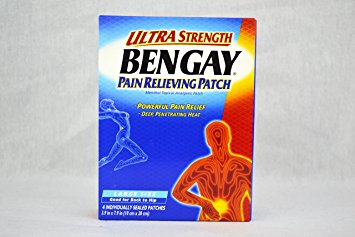 BENGAY Ultra Strength Pain Relieving Patches Large Size 4 Each