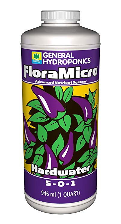 General Hydroponics FloraMicro Hardwater for Plants, 1-Quart