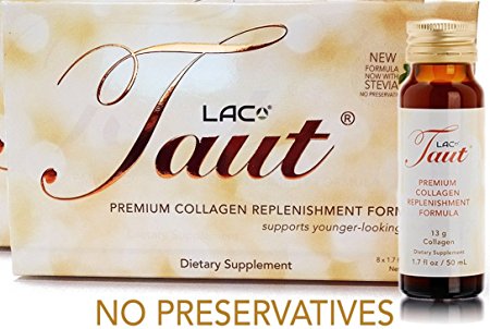 Taut Premium Collagen Replenishment Formula (Box of 8 Bottles, 1.7 Oz Each)