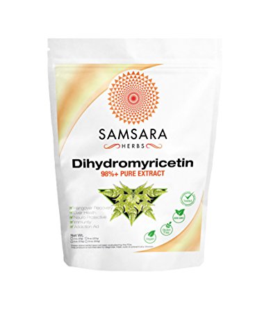 Dihydromyricetin Powder (2oz/57g) - Hangover Prevention Cure, BEST VALUE ON AMAZON! - 61 cents per 1000mg