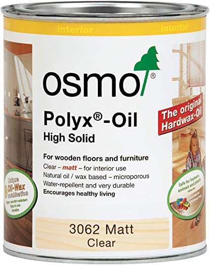 Osmo Polyx Hard wax Oil - Clear Matt 3062 0.75ltr tin by Polyx Oil