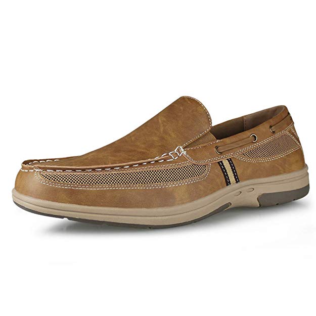 Hawkwell Men's Casual Comfort Slip on Boat Shoes