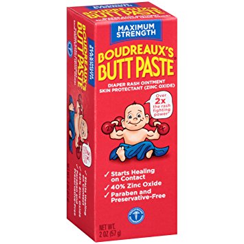 Boudreaux's Butt Paste Diaper Rash Ointment, Maximum Strength, 2 Ounce