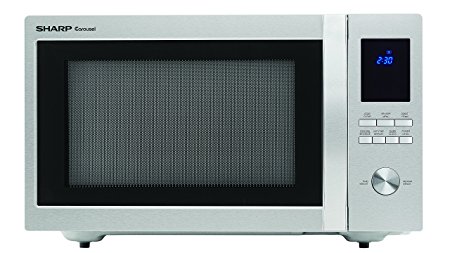 Sharp Microwaves ZSMC1655BS Sharp 1,100W Countertop Microwave Oven, 1.6 Cubic Foot, Stainless Steel