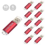 KOOTION Package Deal 10pcs 1G 1GB USB 20 Flash Drive Memory Stick Thumb Storage Pen Disk 65292RED12304Ships from USA12305