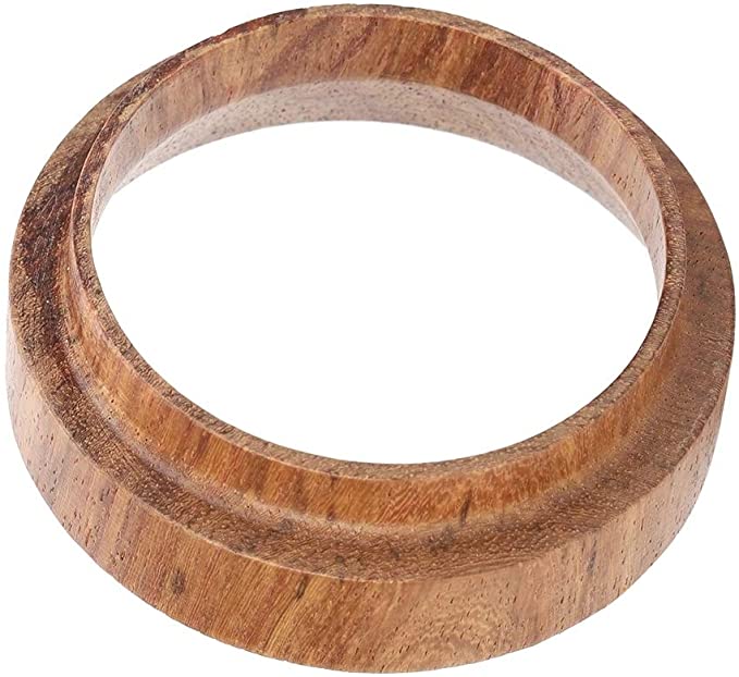 Fdit 58mm Wood Coffee Dosing Ring Profilter for The Brewing Bowl of Coffee Powder for The Espresso Tool Accessory