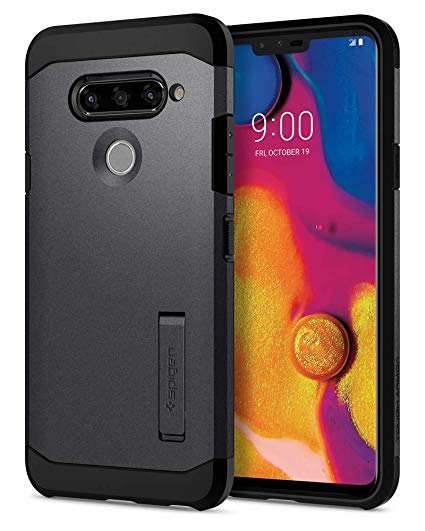 Spigen Tough Armor Designed for LG V40 ThinQ Case (2018) - Graphite Gray