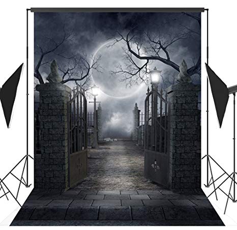 Ouyida 5X7FT Halloween theme Pictorial cloth Customized photography Backdrop Background studio prop TP17a