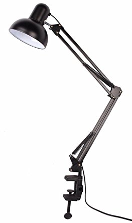 TMS Adjustable Swing Arm Lamp Drafting Design Clamp Table Light Office Studio Home