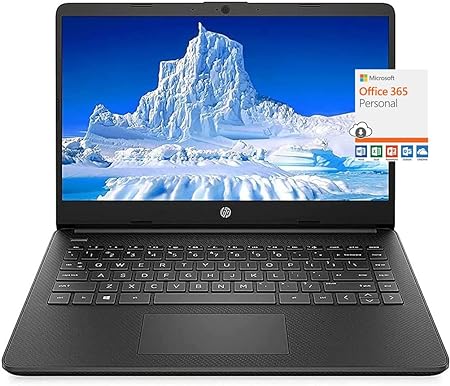 HP 14" HD Laptop Light-Weight, 16GB RAM, 1TB SSD   64GB eMMC, AMD Dual Core 3000 Series Processor, Bluetooth, USB A&C, HDMI, Webcam, Win10, Black, 1 Year Microsoft Office 365   GM Accessory