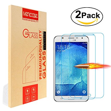[2-Pack] Samsung Galaxy S7 Screen Protector, Ivencase [Premium Tempered Glass] Ultra Slim [0.26 mm] Clarity Clear Protective Screen Film for Samsung Galaxy S7 5.1"