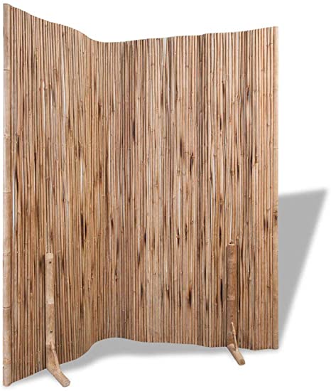 Tidyard 70.9"x70.9" Freestanding Room Divider Fence Panel Indoor Outdoor Flexible Formed Bamboo Divider/Screen, Folding Privacy Screen Room Divider,Wall Divider,Room Partitions/Separator/Dividers