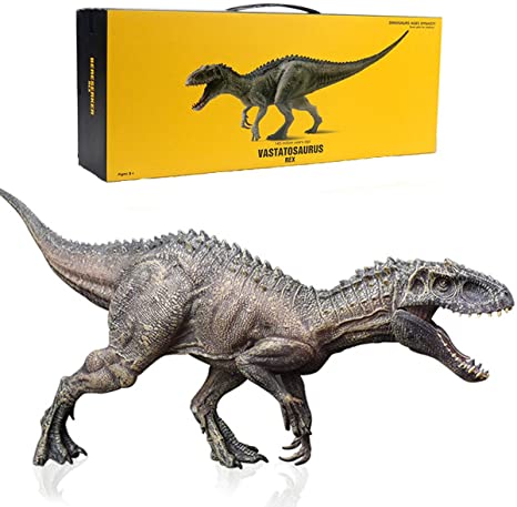 Gemini&Genius 15 inches Stand Up Indominus Rex with Movable Jaw Jurassic World Tyrannosaurus Rex Dinosaur Figurine Best Ideal Choices for Christmas and New Year Gift for Kids (Gift Box Ind-Rex)